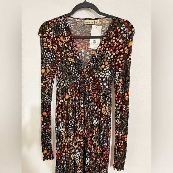 Mixie front dress summer Boho hobo festival size M NWT - Picture 2 of 5